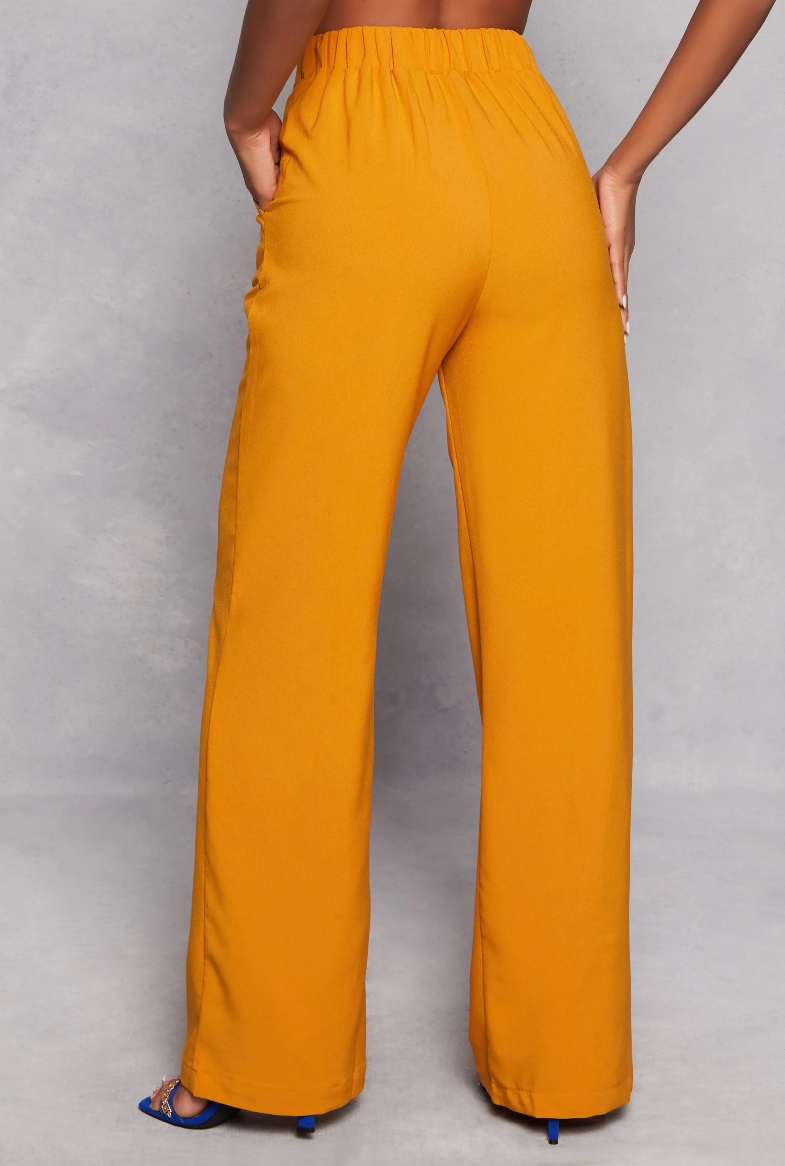 Crepe Knit Wide Leg Dress Pants sold by Rainbow product image thumbnail 3
