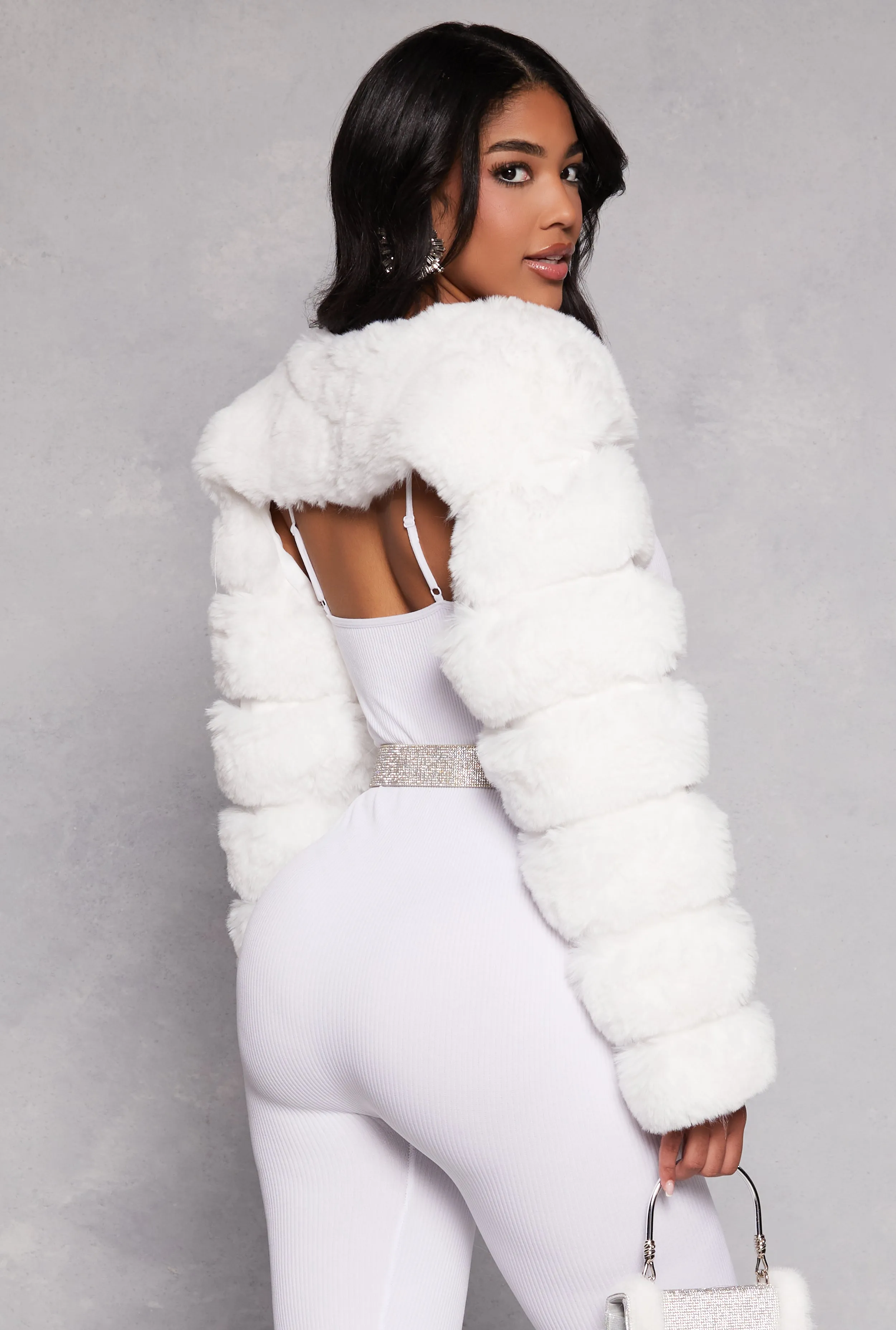 Faux Fur Pullover Bolero Jacket sold by Rainbow product image thumbnail 3