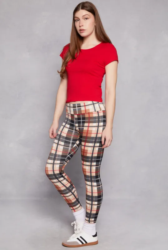 Fleece Lined Patterned Leggings sold by Rainbow