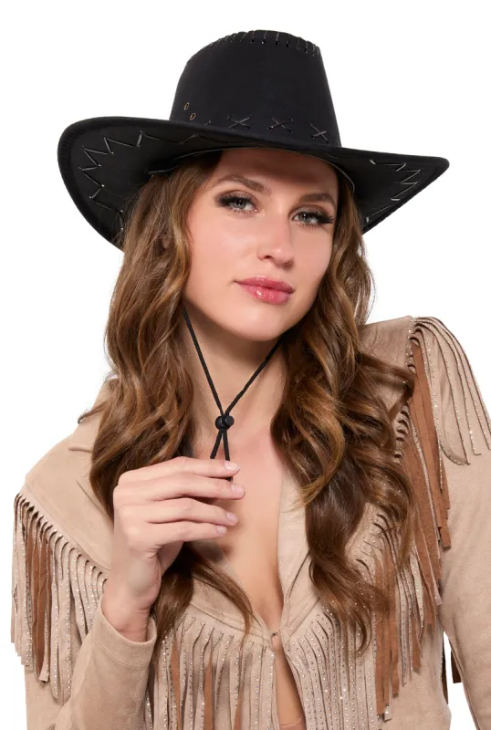 Chin Strap Cowboy Hat sold by Rainbow