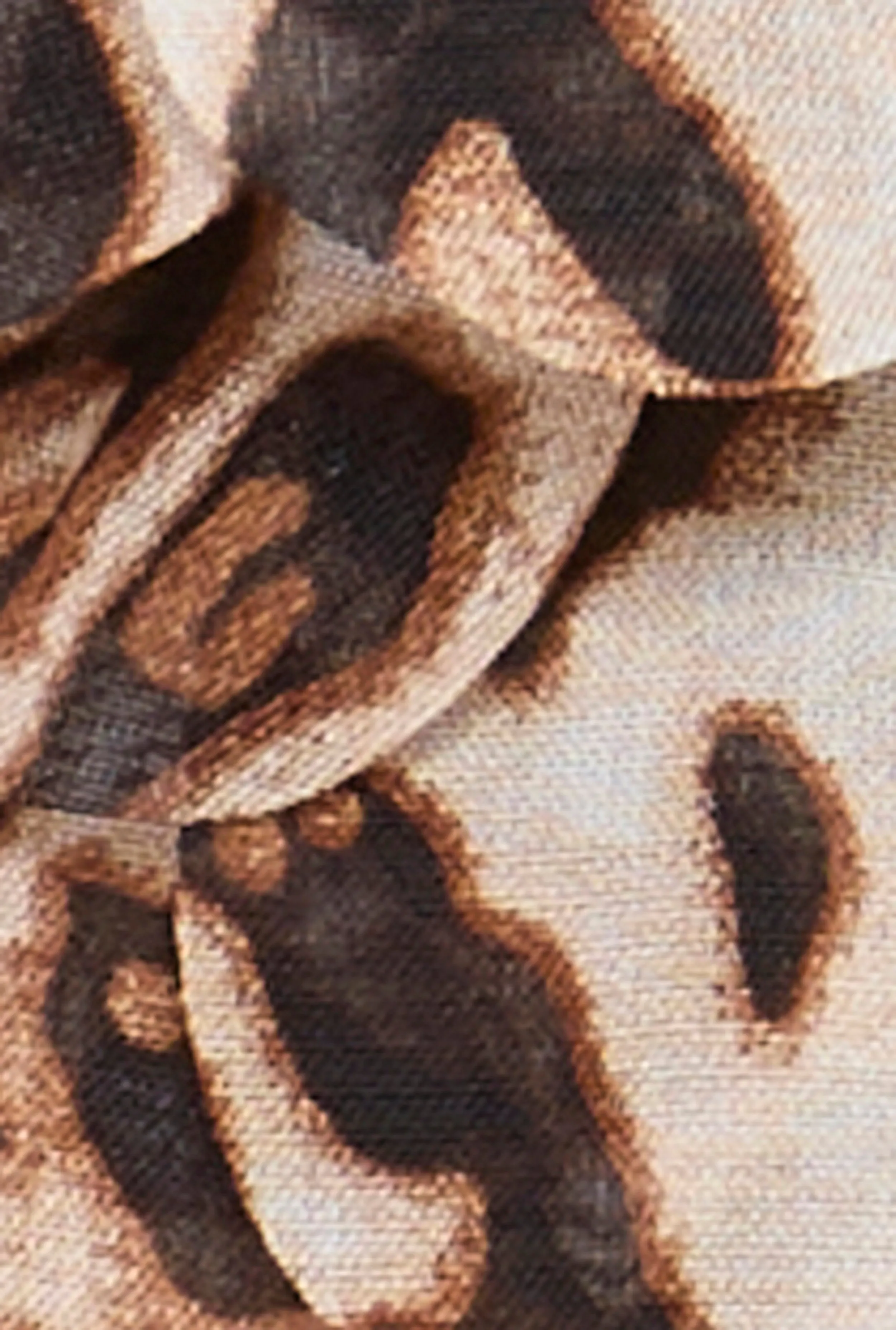 Beaded Leopard Print Petal Drop Earrings sold by Rainbow product image thumbnail 3