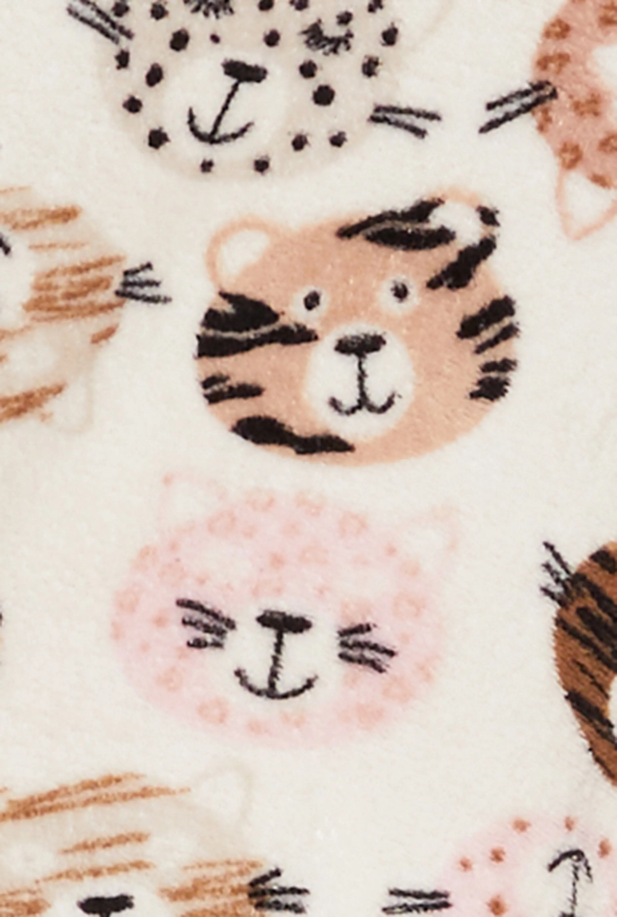 Plus Size Plush Cat Print Pajama Top and Pants Set sold by Rainbow product image thumbnail 4