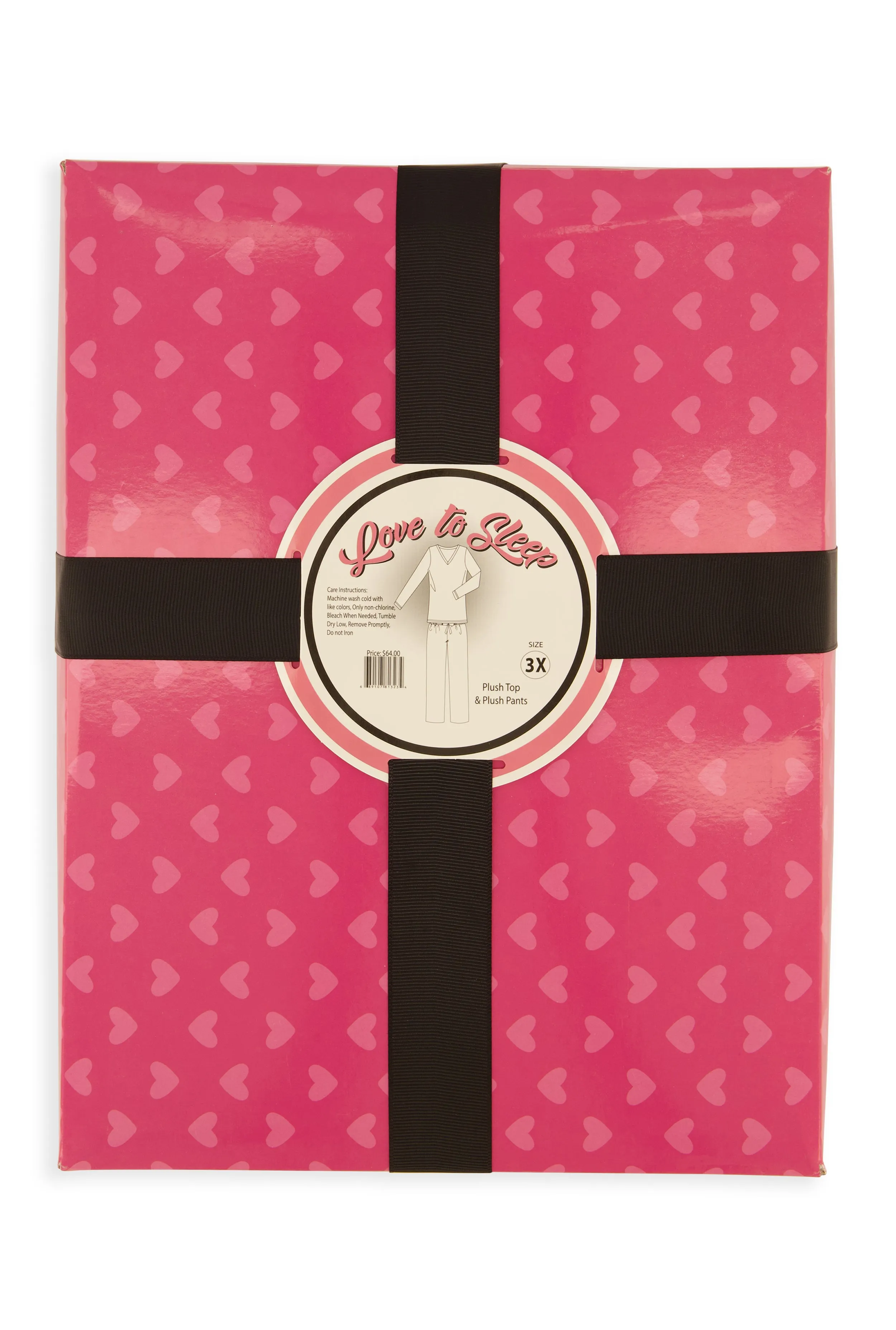 Plus Size Plush Cat Print Pajama Top and Pants Set sold by Rainbow product image thumbnail 5