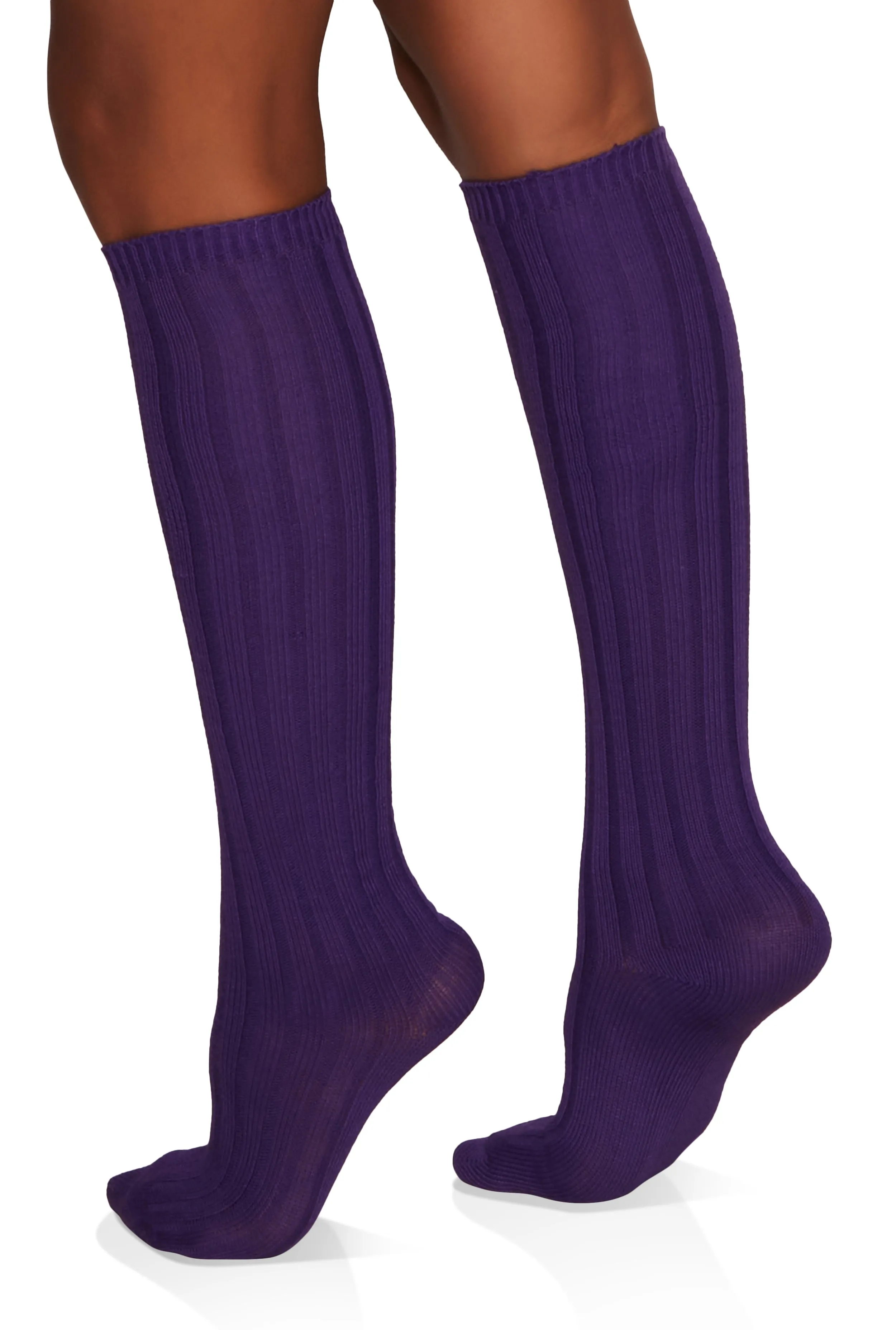 Ribbed Knit Knee High Socks Size 9-11 sold by Rainbow product image thumbnail 2