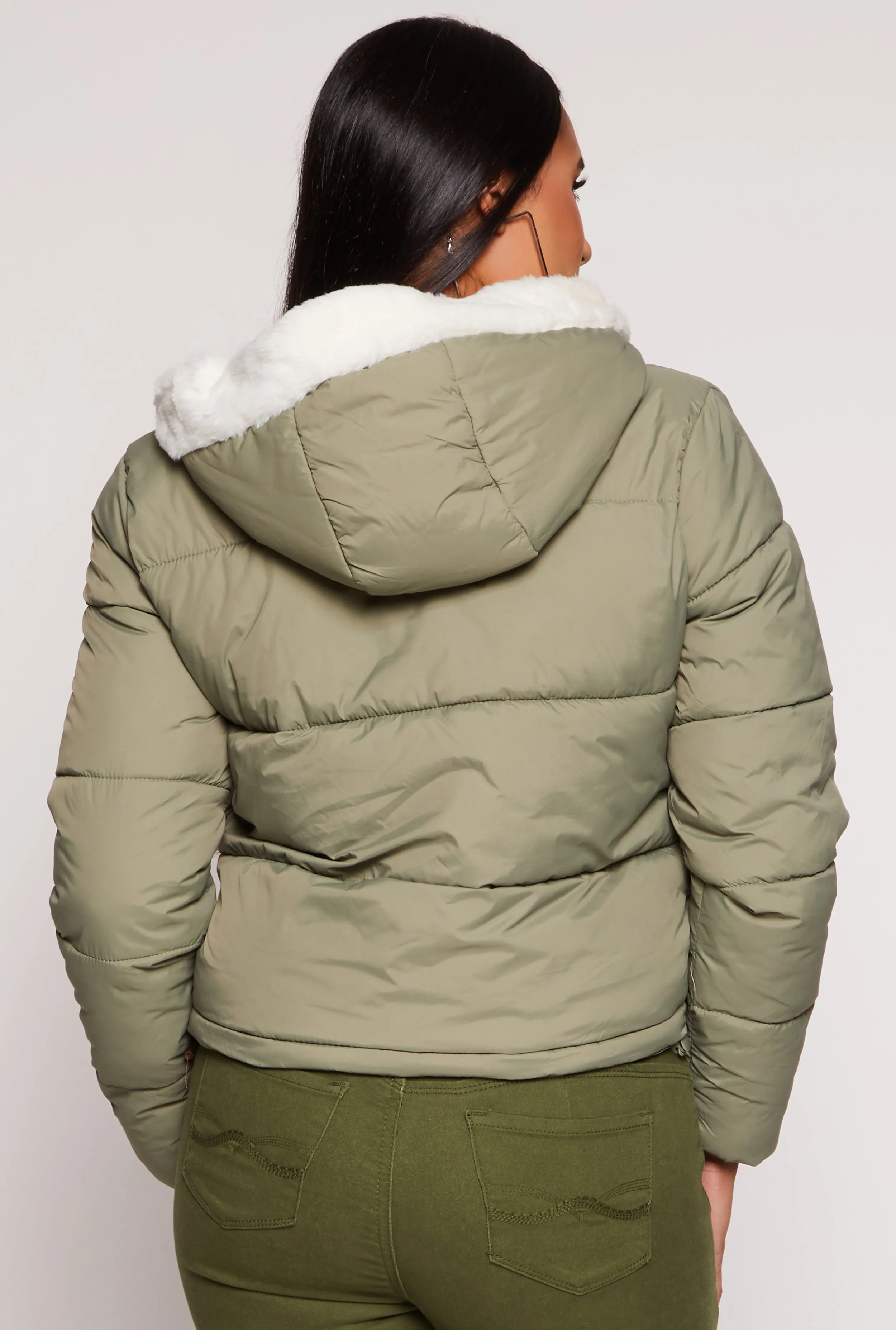 Faux Fur Lined Puffer Jacket sold by Rainbow product image thumbnail 3