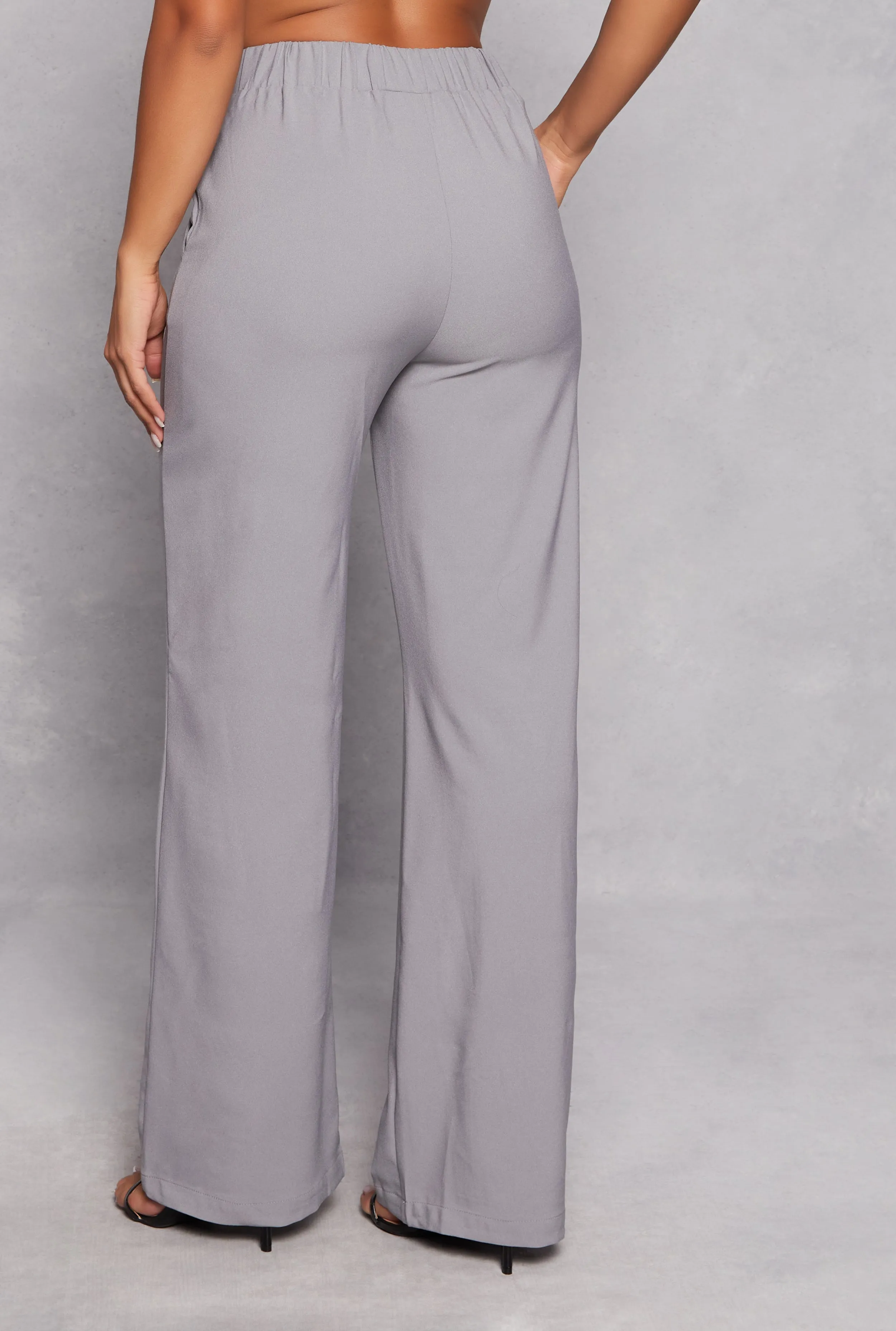 Crepe Knit Wide Leg Dress Pants sold by Rainbow product image thumbnail 3