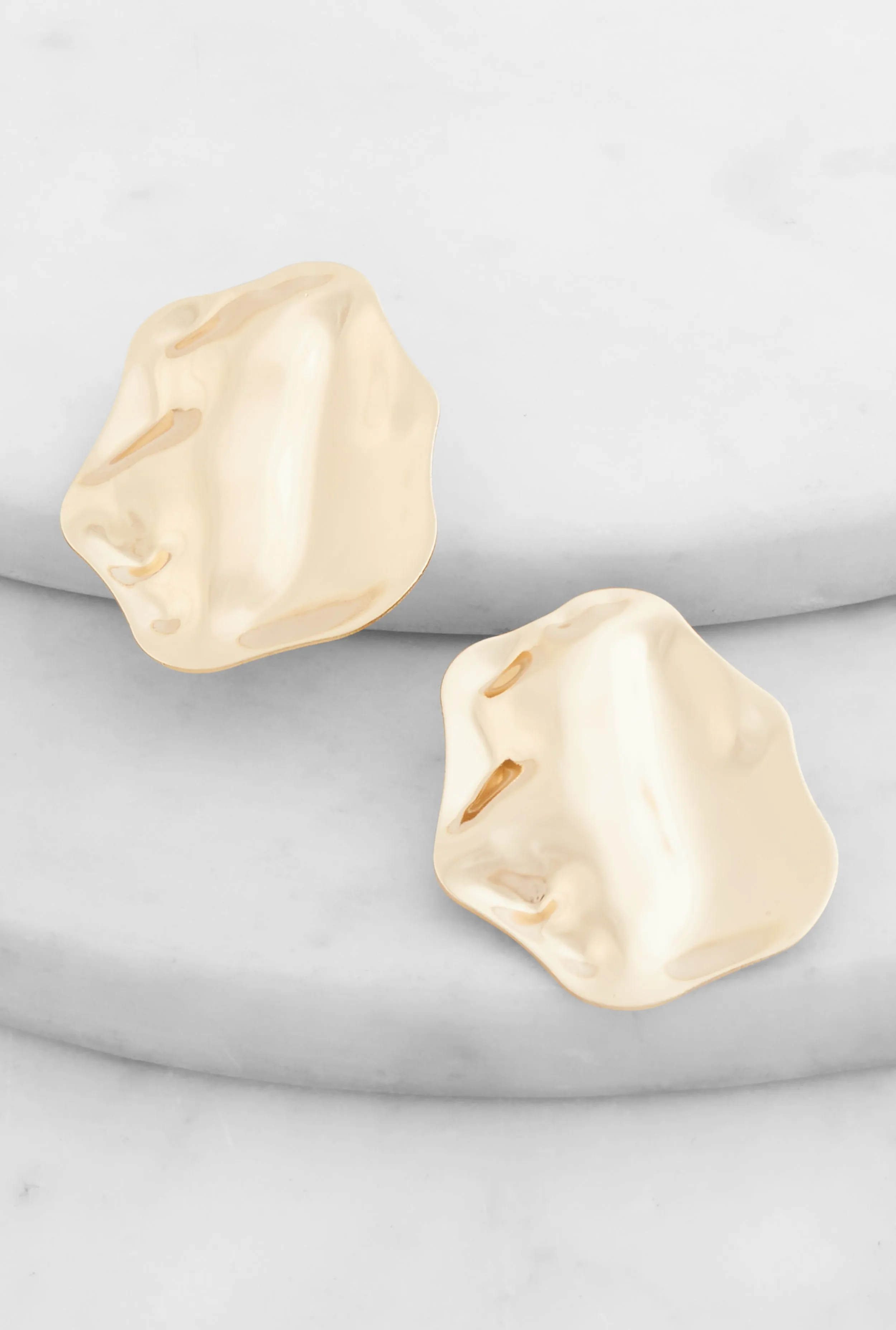 Abstract Metallic Drop Earrings sold by Rainbow product image thumbnail 2