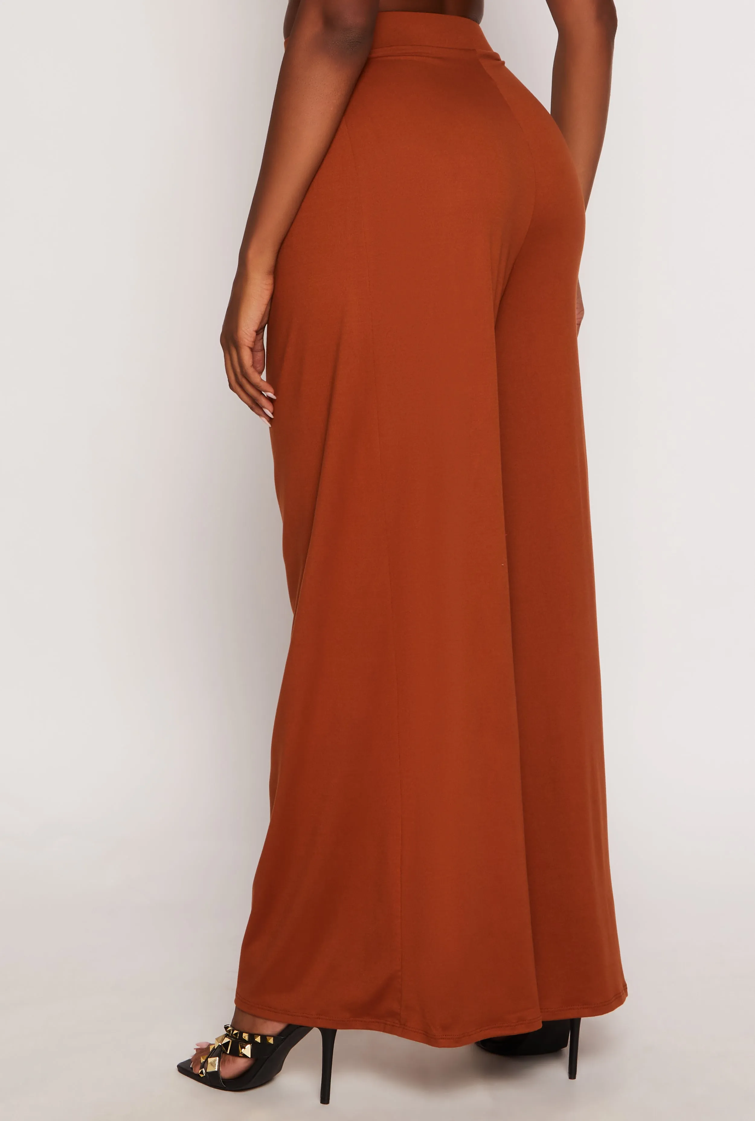 Soft Knit High Waisted Palazzo Pants sold by Rainbow product image thumbnail 3