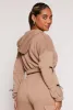Toggle Drawstring Cropped Zip Front Hoodie sold by Rainbow