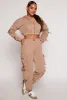 Toggle Drawstring Cropped Zip Front Hoodie sold by Rainbow