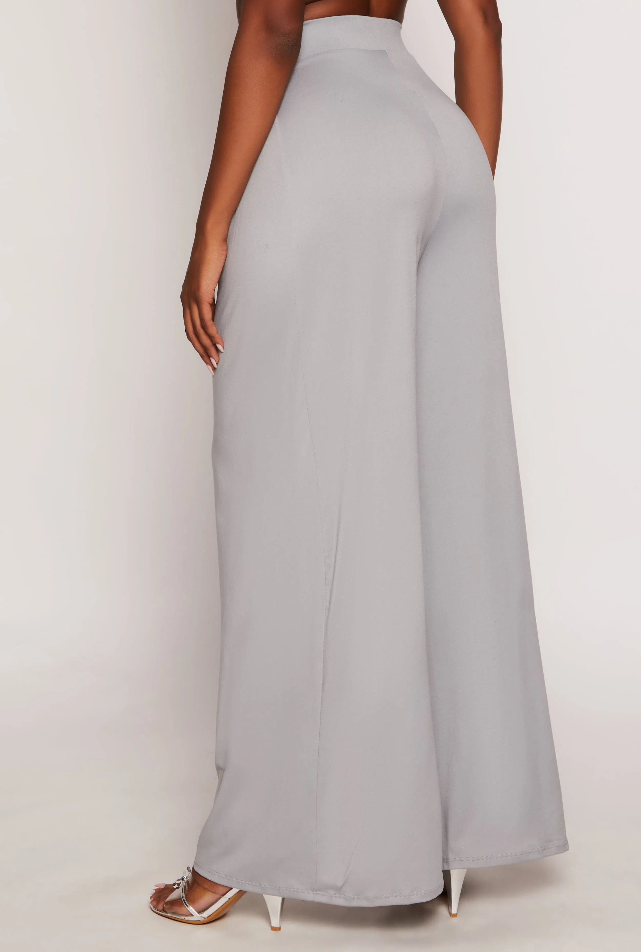 Soft Knit High Waisted Palazzo Pants sold by Rainbow product image thumbnail 3