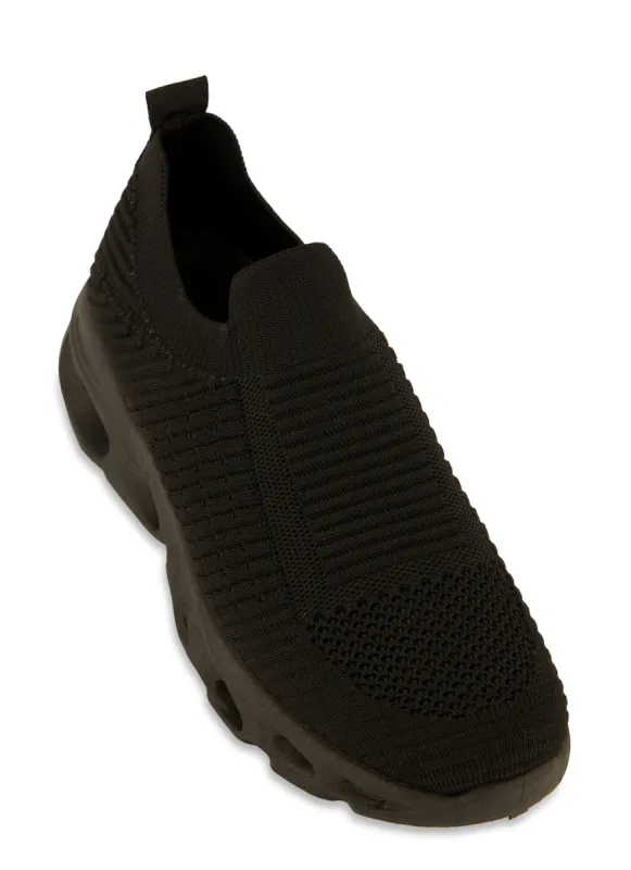 Cut Out Sole Slip On Sneakers sold by Rainbow