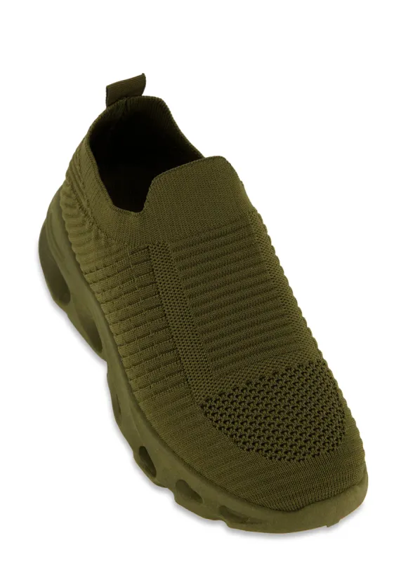 Cut Out Sole Slip On Sneakers sold by Rainbow