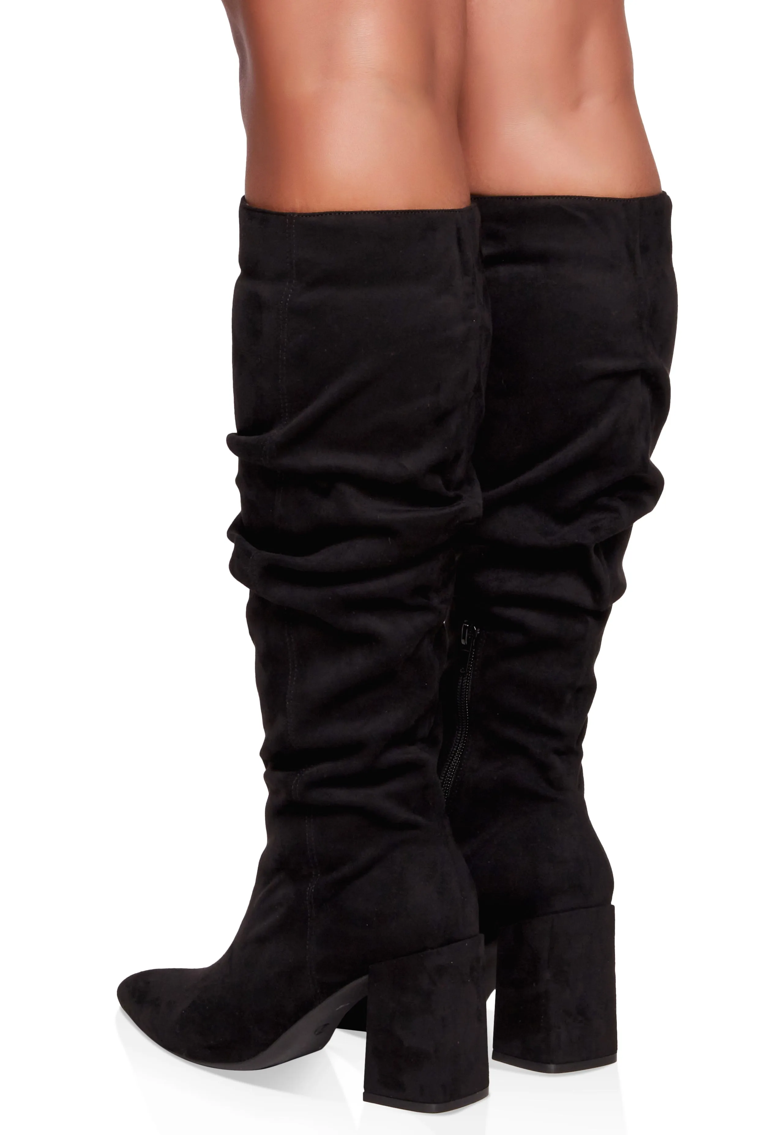 Block Heel Slouch Knee High Boots sold by Rainbow product image thumbnail 3
