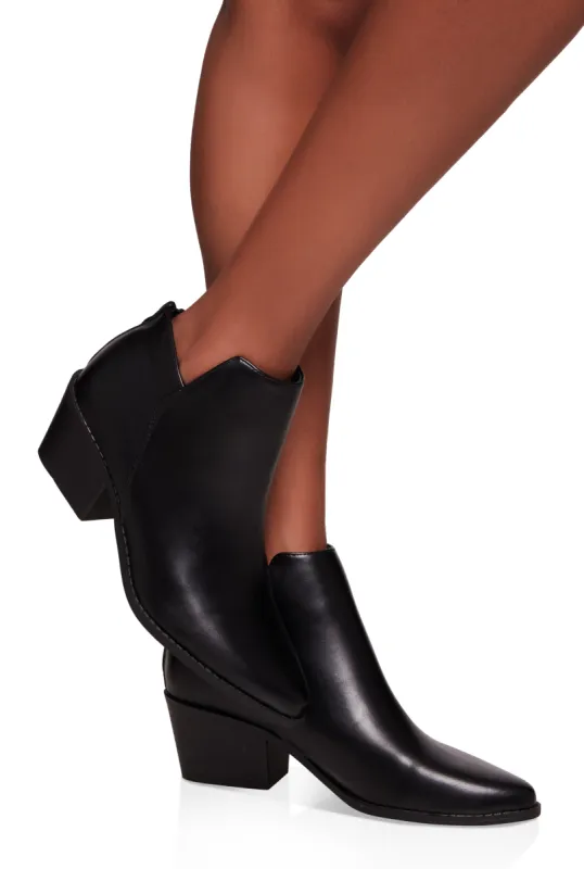 Zip Back Ankle Booties sold by Rainbow