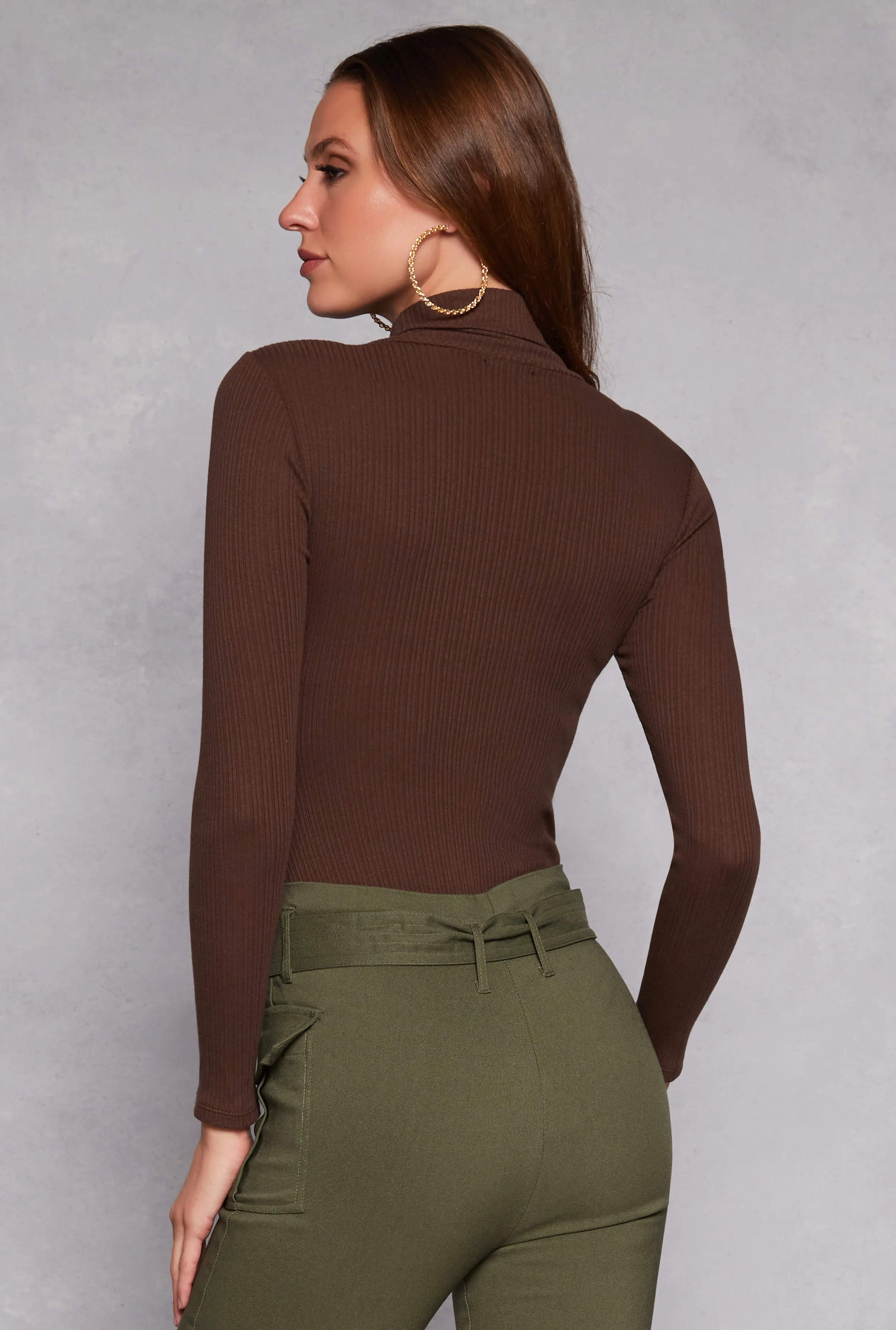 Turtleneck Long Sleeve Bodysuit sold by Rainbow product image thumbnail 3