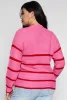 Plus Size Striped Crew Neck Sweater sold by Rainbow