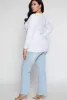 Plus Size Shadow Stripe Ruched Blouse sold by Rainbow