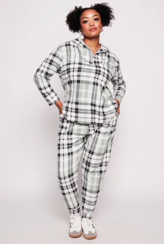 Plus Size Fleece Lined Drawstring Joggers sold by Rainbow