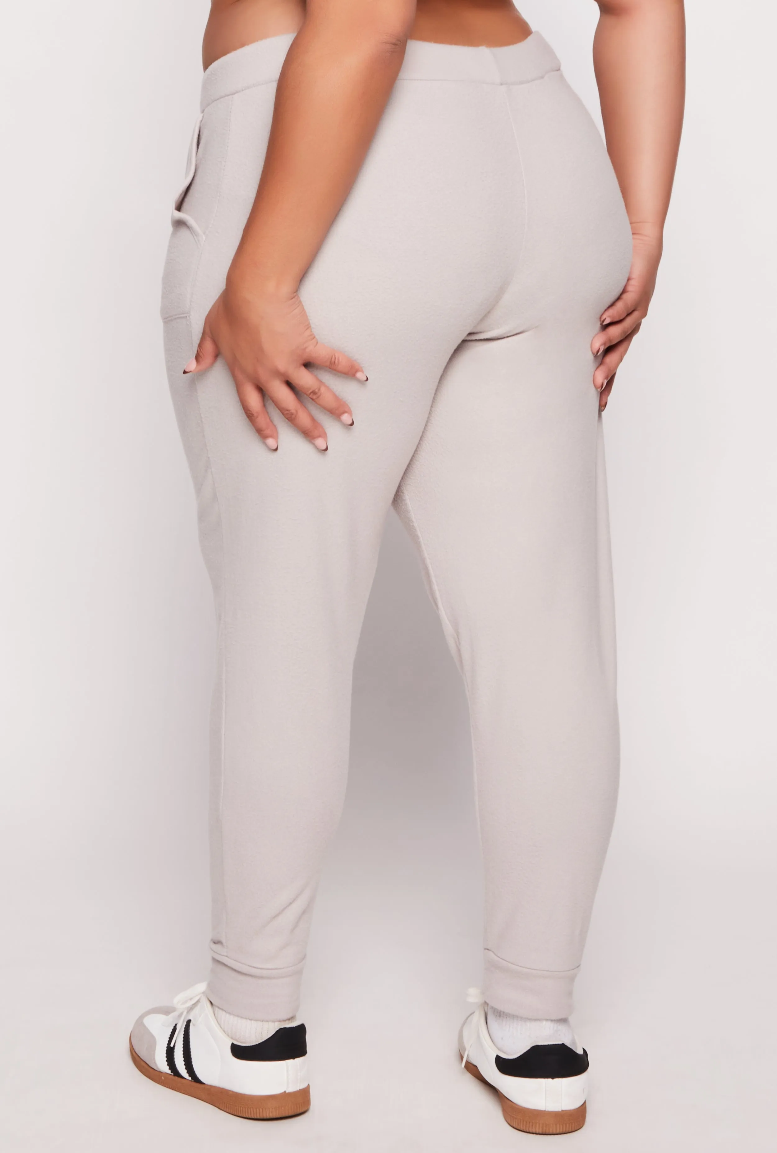 Plus Size Fleece Lined Drawstring Joggers sold by Rainbow product image thumbnail 3