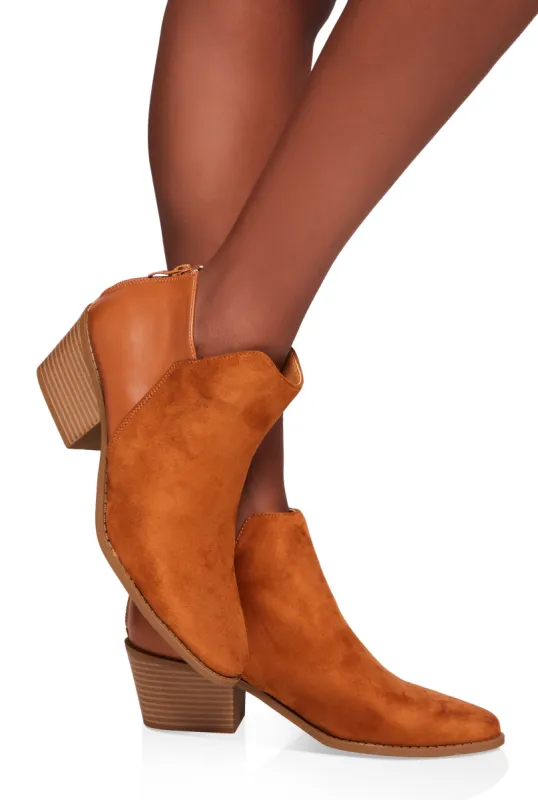 Zip Back Ankle Booties sold by Rainbow