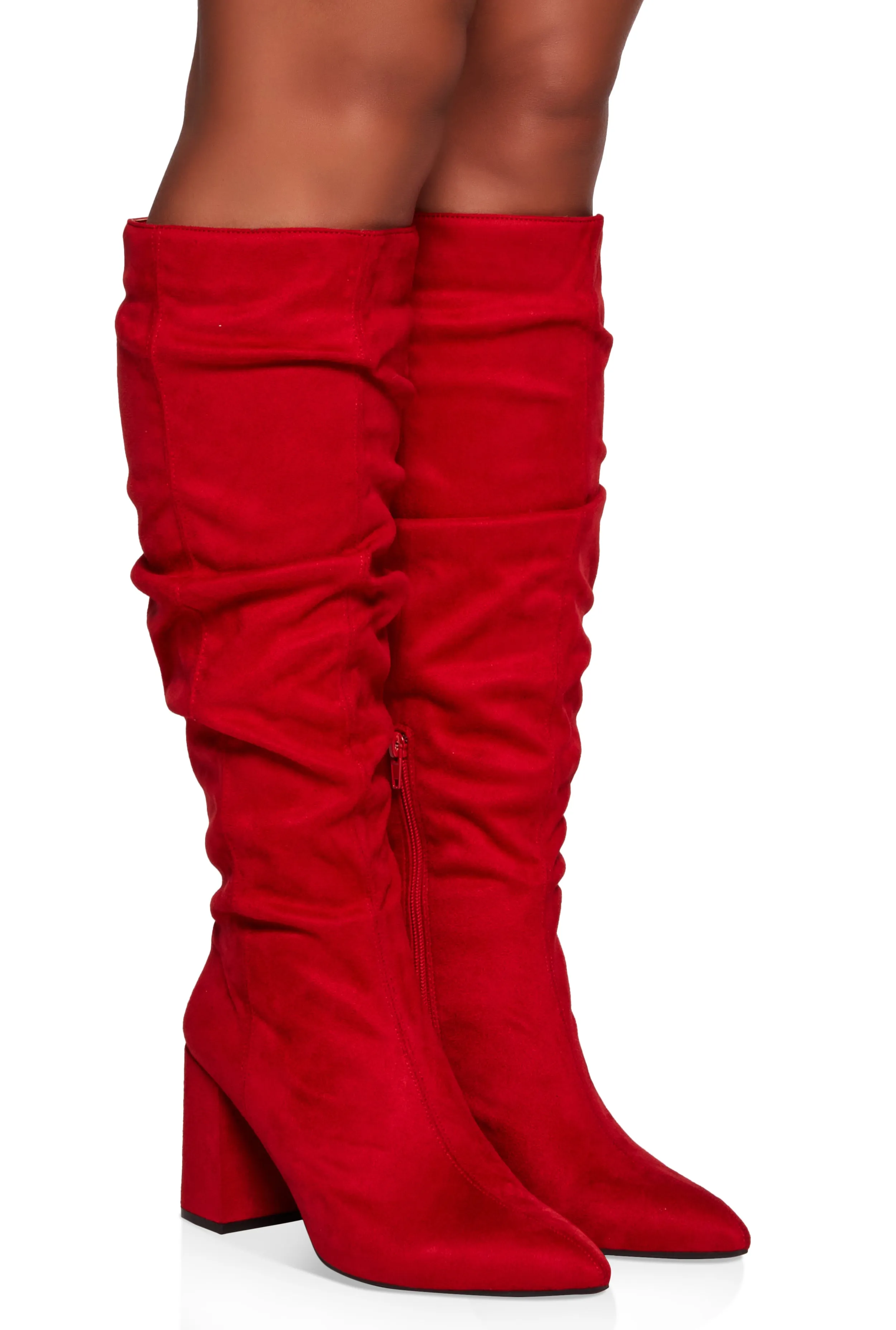 Block Heel Slouch Knee High Boots sold by Rainbow product image thumbnail 2