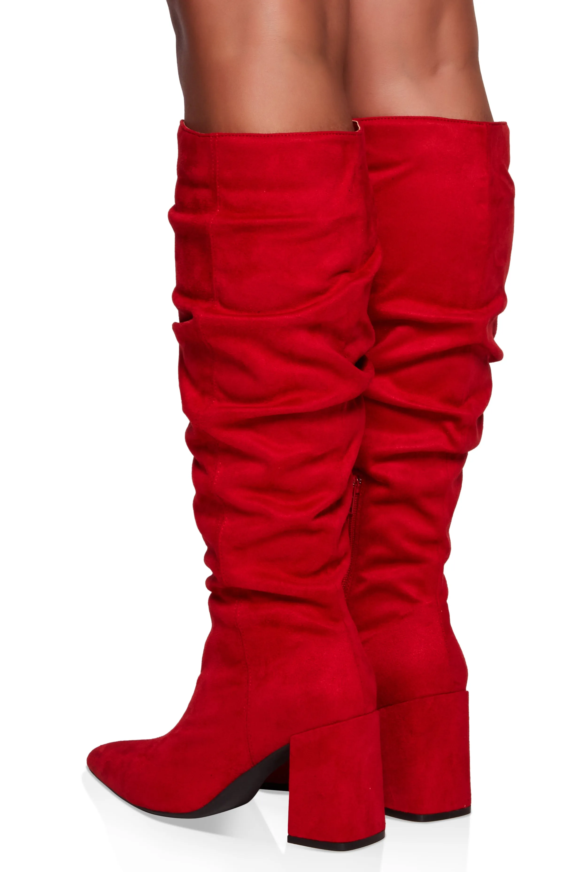 Block Heel Slouch Knee High Boots sold by Rainbow product image thumbnail 3
