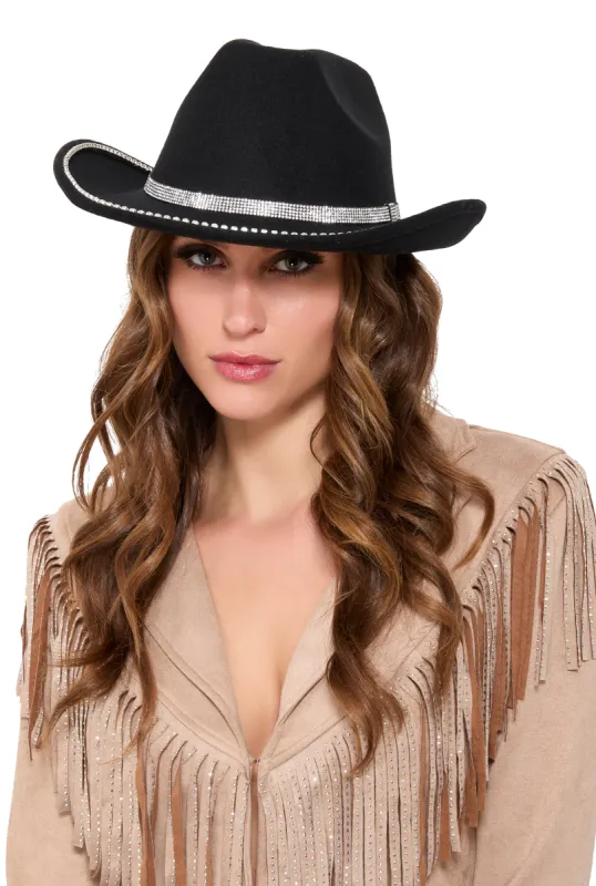 Rhinestone Trim Cowboy Hat sold by Rainbow