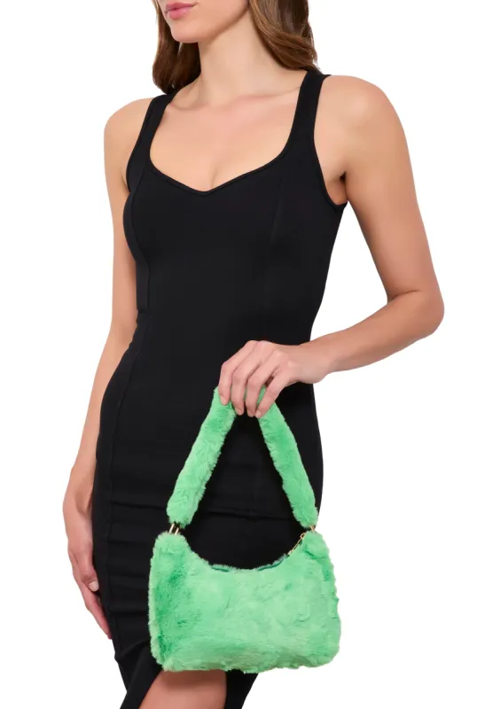 Faux Fur Shoulder Bag sold by Rainbow