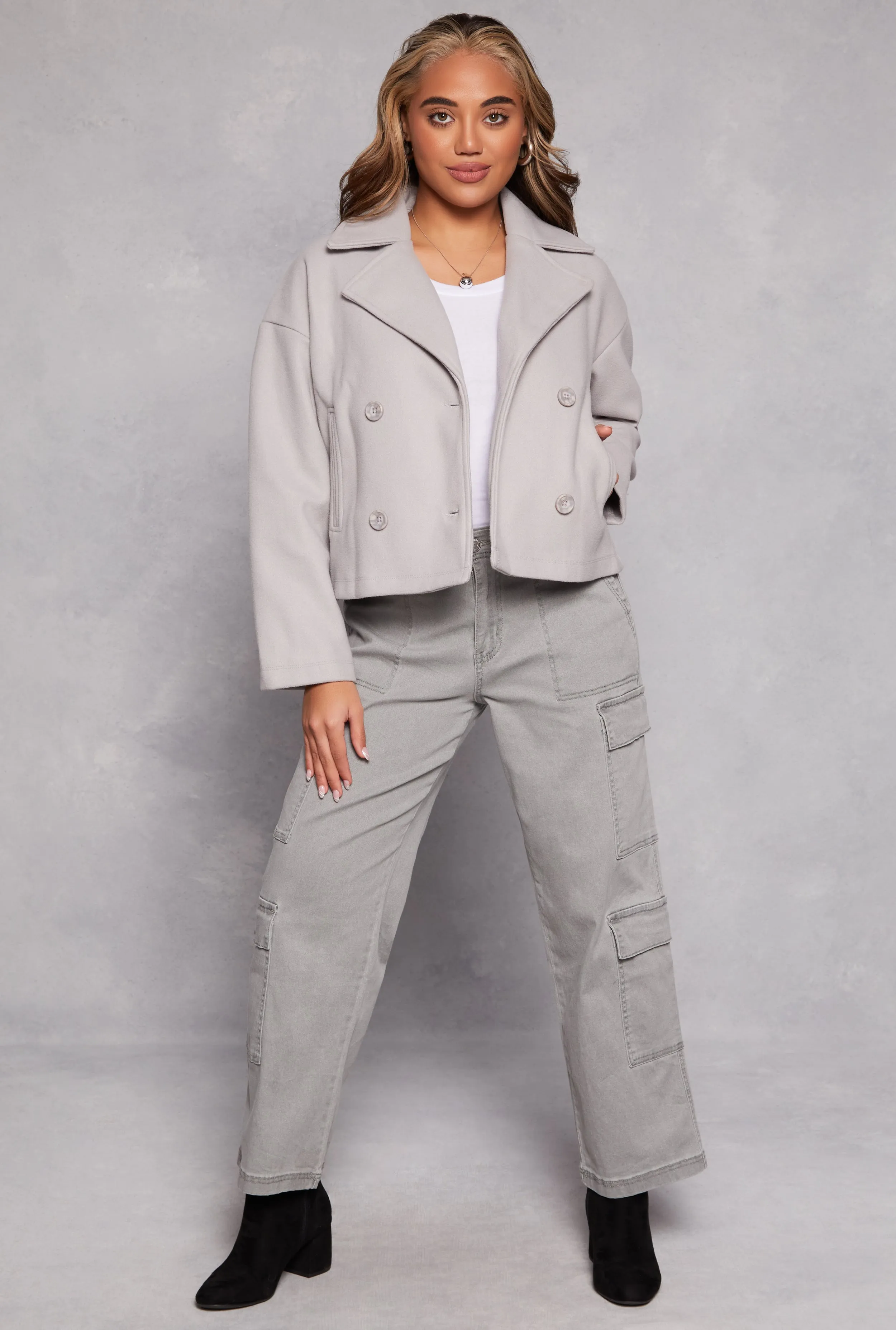 Haute Monde Double Breasted Peacoat sold by Rainbow product image thumbnail 2