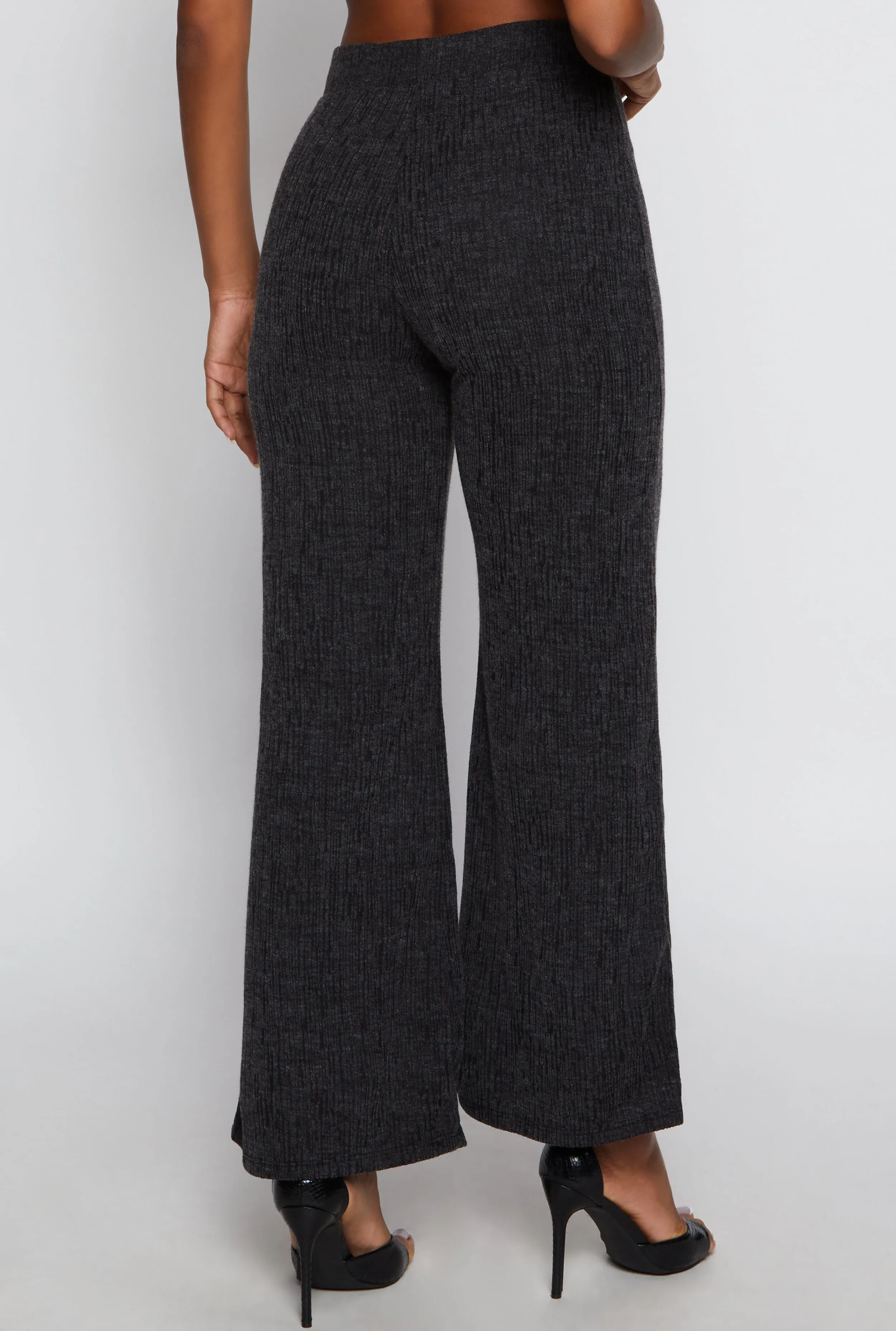 Textured Brushed Knit Wide Leg Pants sold by Rainbow product image thumbnail 3