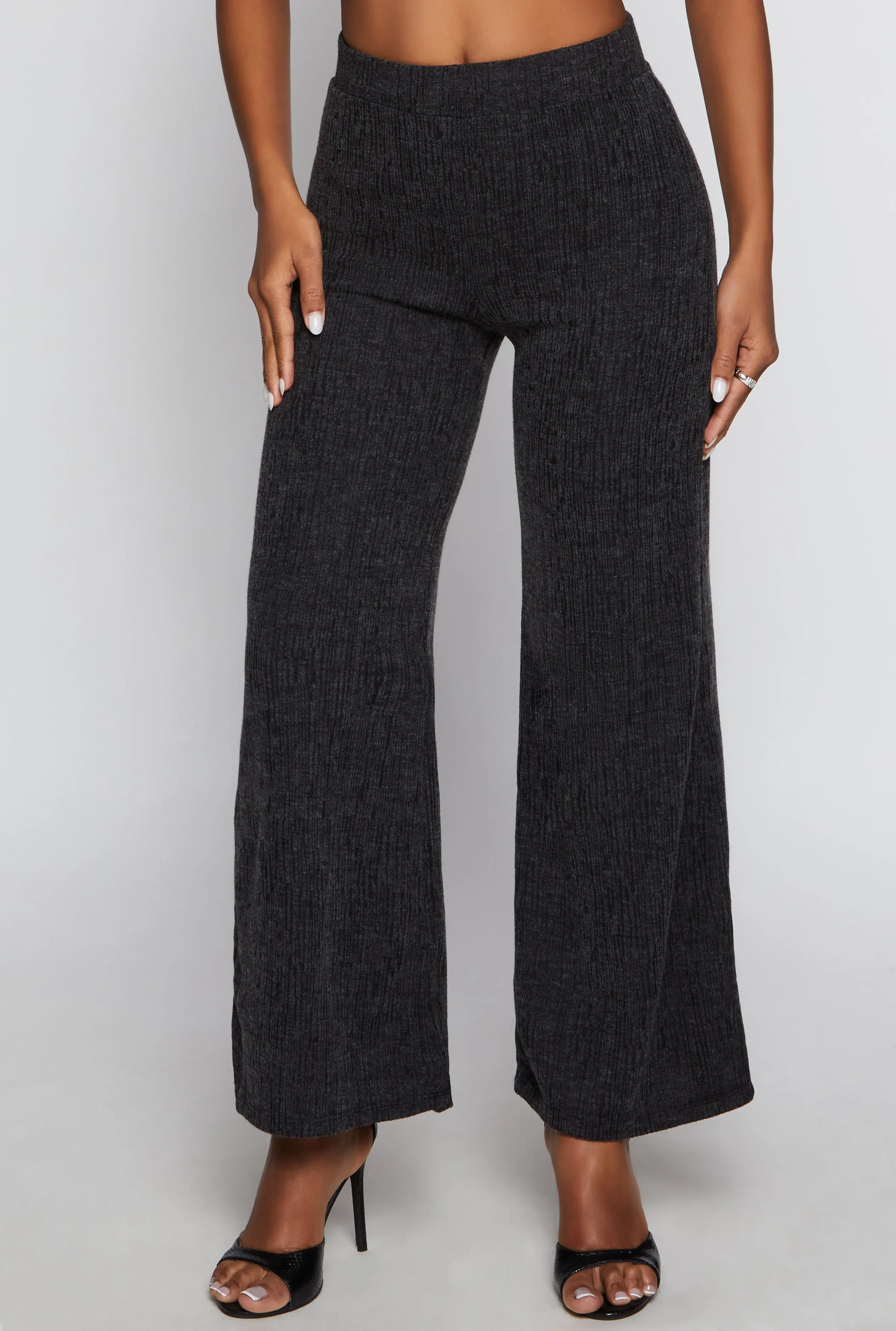 Textured Brushed Knit Wide Leg Pants sold by Rainbow product image thumbnail 2