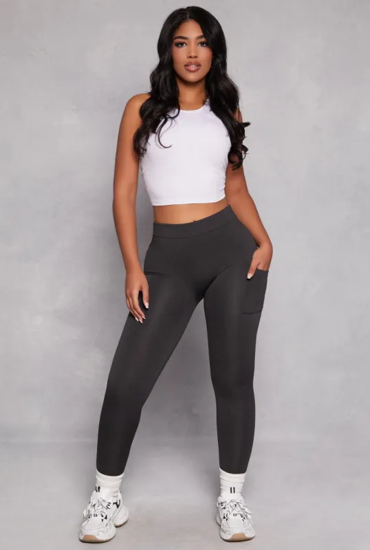 Cell Phone Pocket Leggings sold by Rainbow