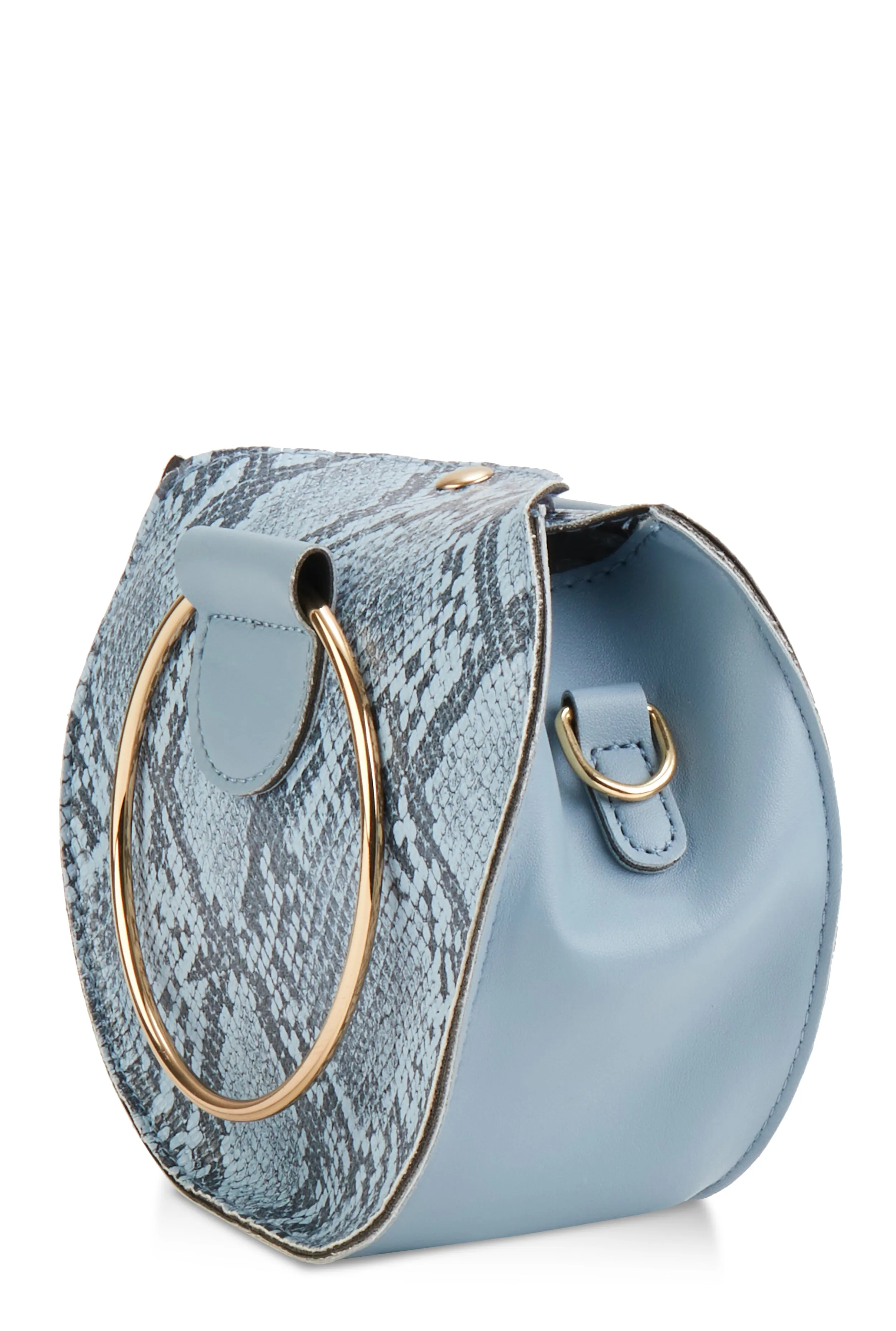 Double Ring Handle Convertible Crossbody Bag sold by Rainbow product image thumbnail 3