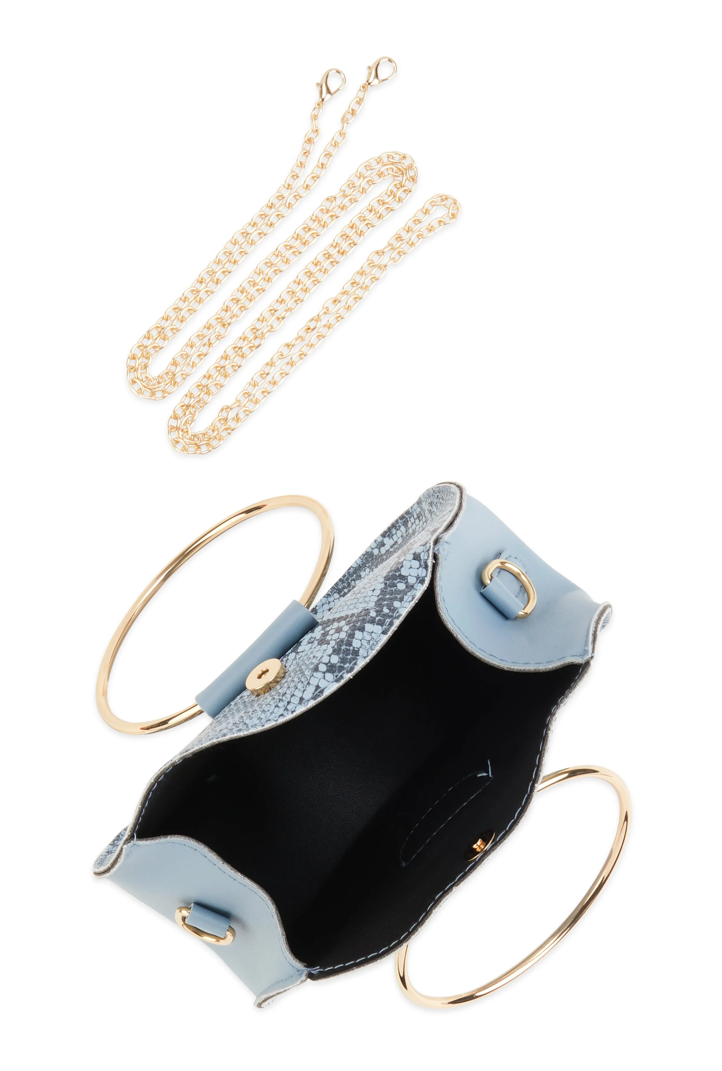 Double Ring Handle Convertible Crossbody Bag sold by Rainbow product image thumbnail 5
