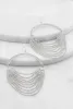 Rhinestone Chandelier Hoop Earrings sold by Rainbow