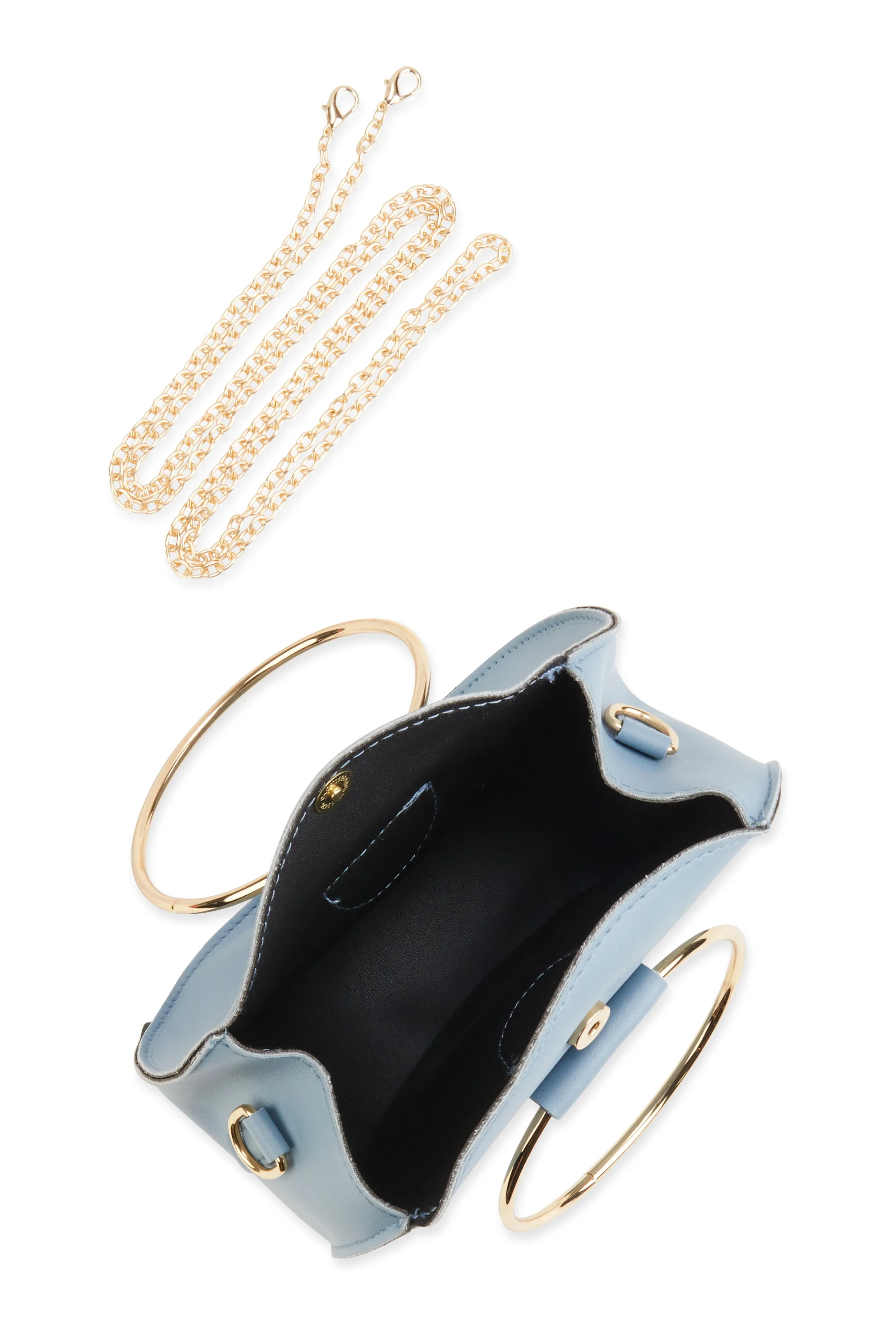 Double Ring Handle Convertible Crossbody Bag sold by Rainbow product image thumbnail 5