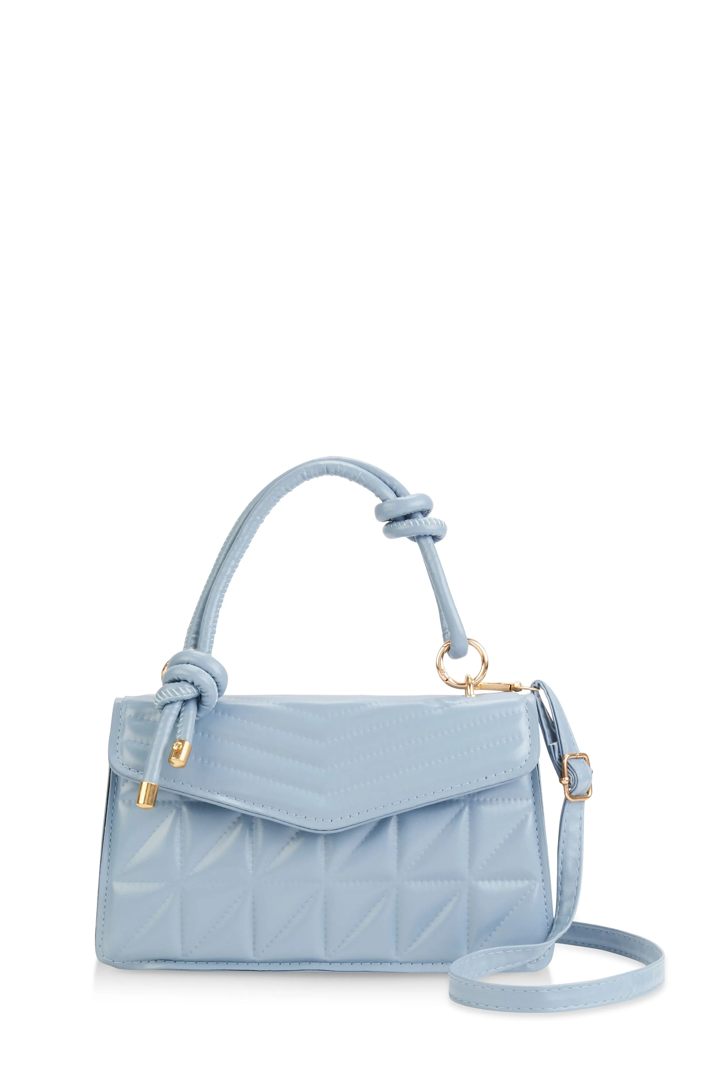 Chevron Quilted Flap Crossbody Handbag sold by Rainbow product image thumbnail 3