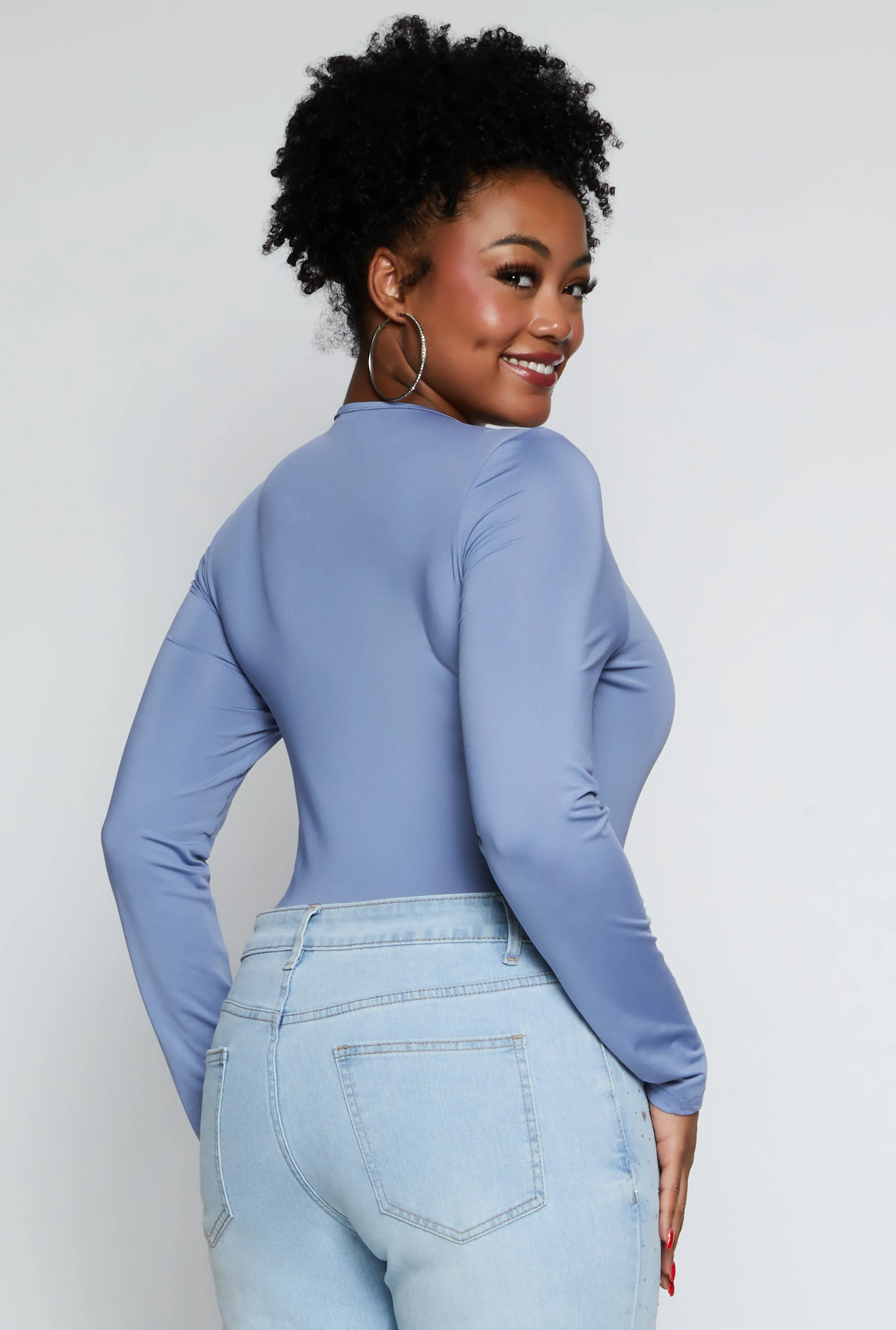 Plus Size Daisy Double Layer Bodysuit sold by Rainbow product image thumbnail 3