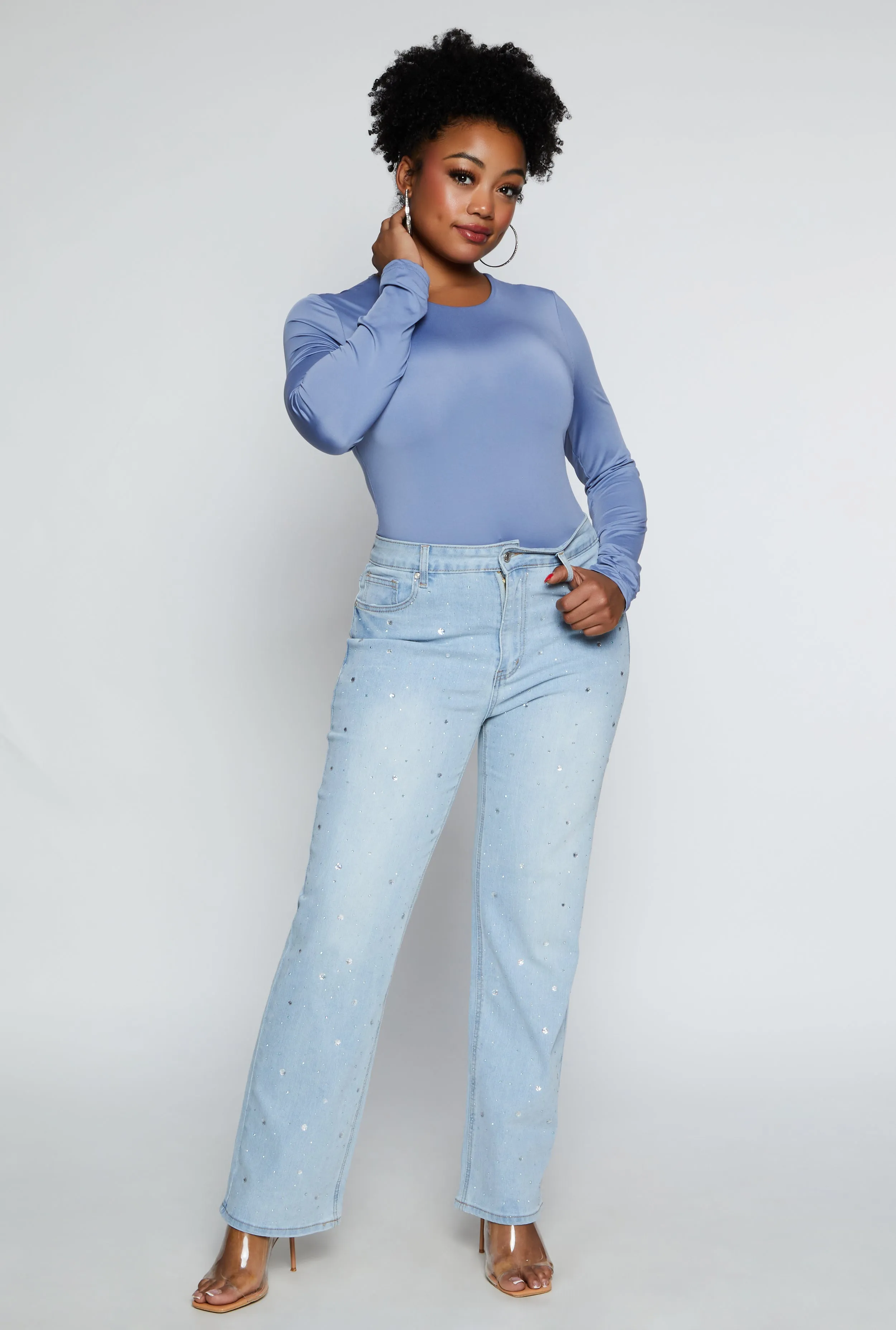 Plus Size Daisy Double Layer Bodysuit sold by Rainbow product image thumbnail 2