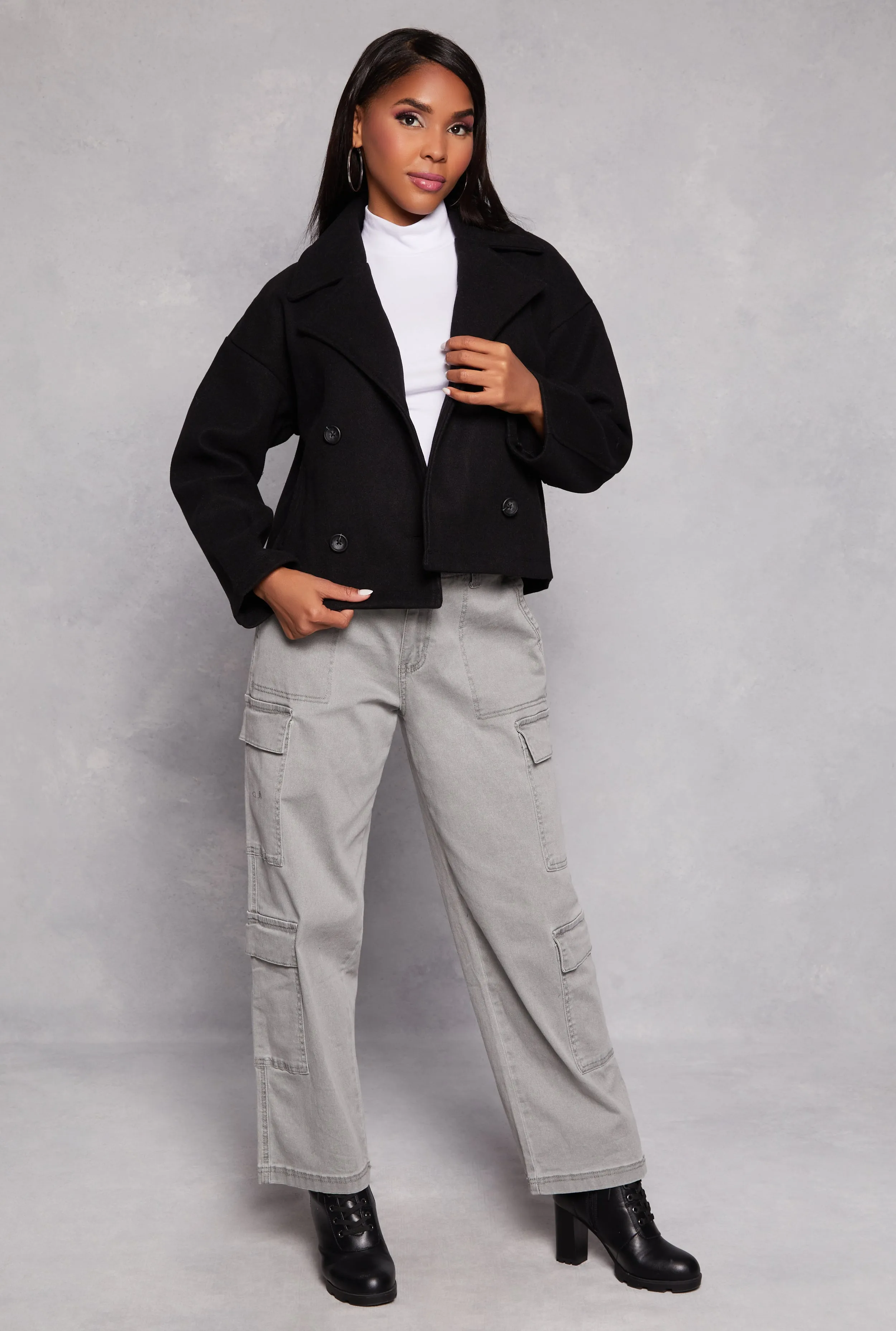 Haute Monde Double Breasted Peacoat sold by Rainbow product image thumbnail 2