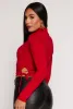 Side Tie Mock Neck Long Sleeve Crop Top sold by Rainbow