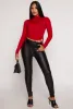 Side Tie Mock Neck Long Sleeve Crop Top sold by Rainbow