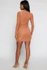 Haute Monde Rhinestone Long Sleeve Mini Dress sold by Rainbow