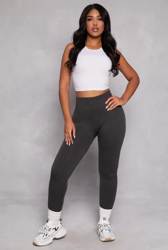 French Terry High Waist Leggings sold by Rainbow