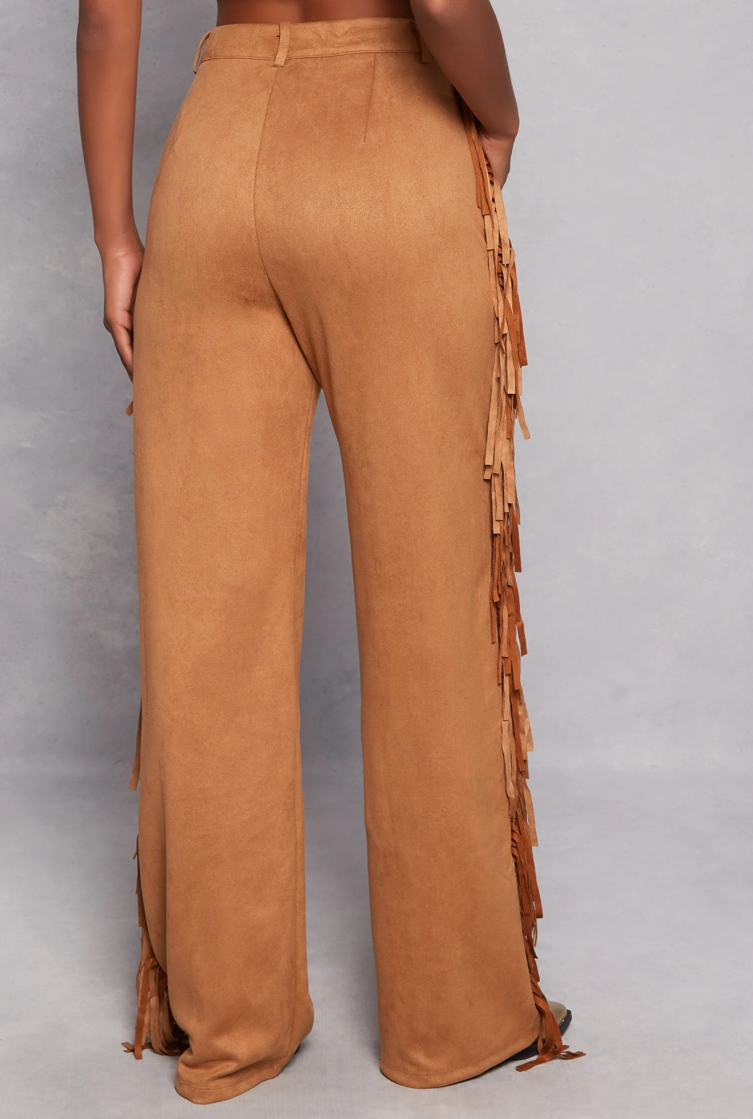 Faux Suede Fringe Pants sold by Rainbow product image thumbnail 3