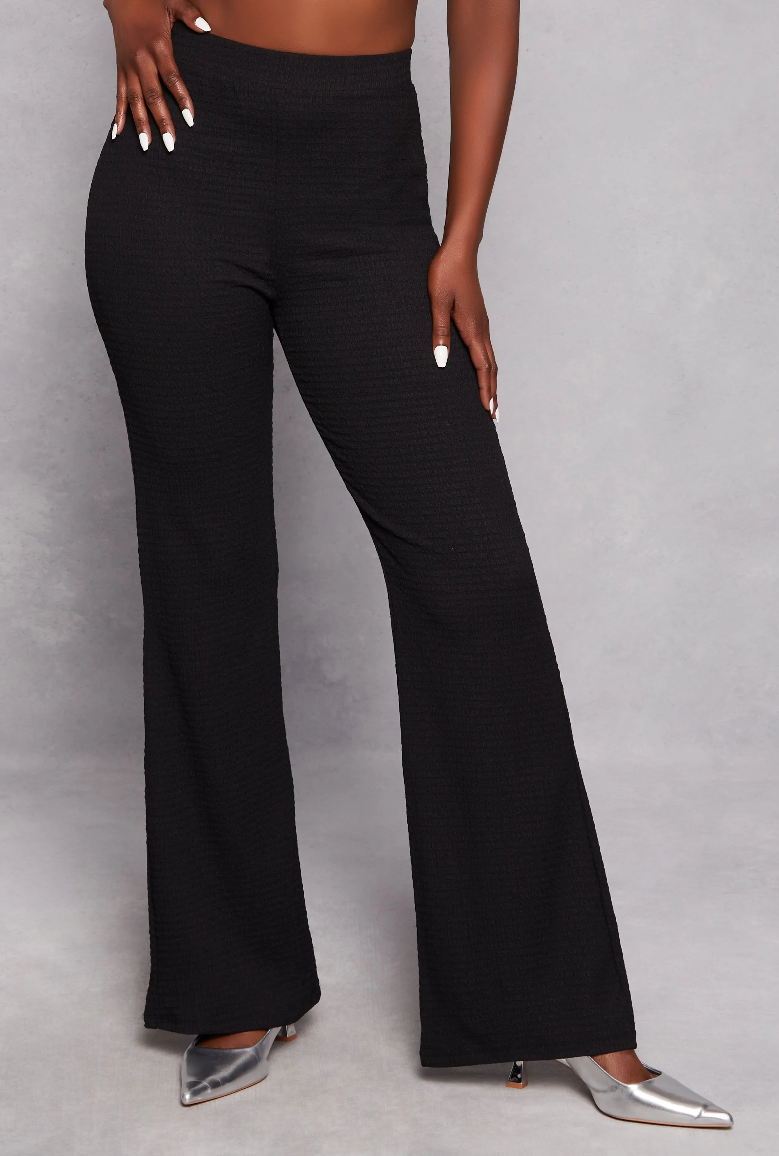 Textured Knit Flare Pants sold by Rainbow product image thumbnail 2