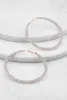 Rhinestone Embellished Hoop Earrings sold by Rainbow