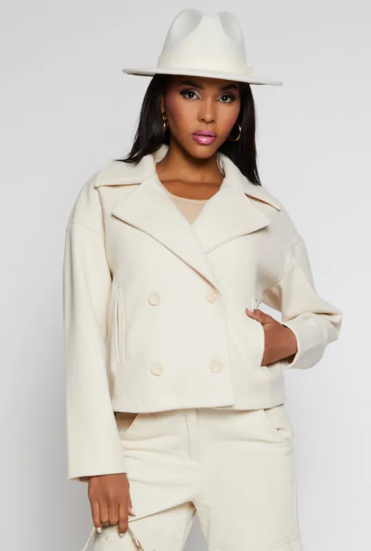 Haute Monde Double Breasted Peacoat sold by Rainbow