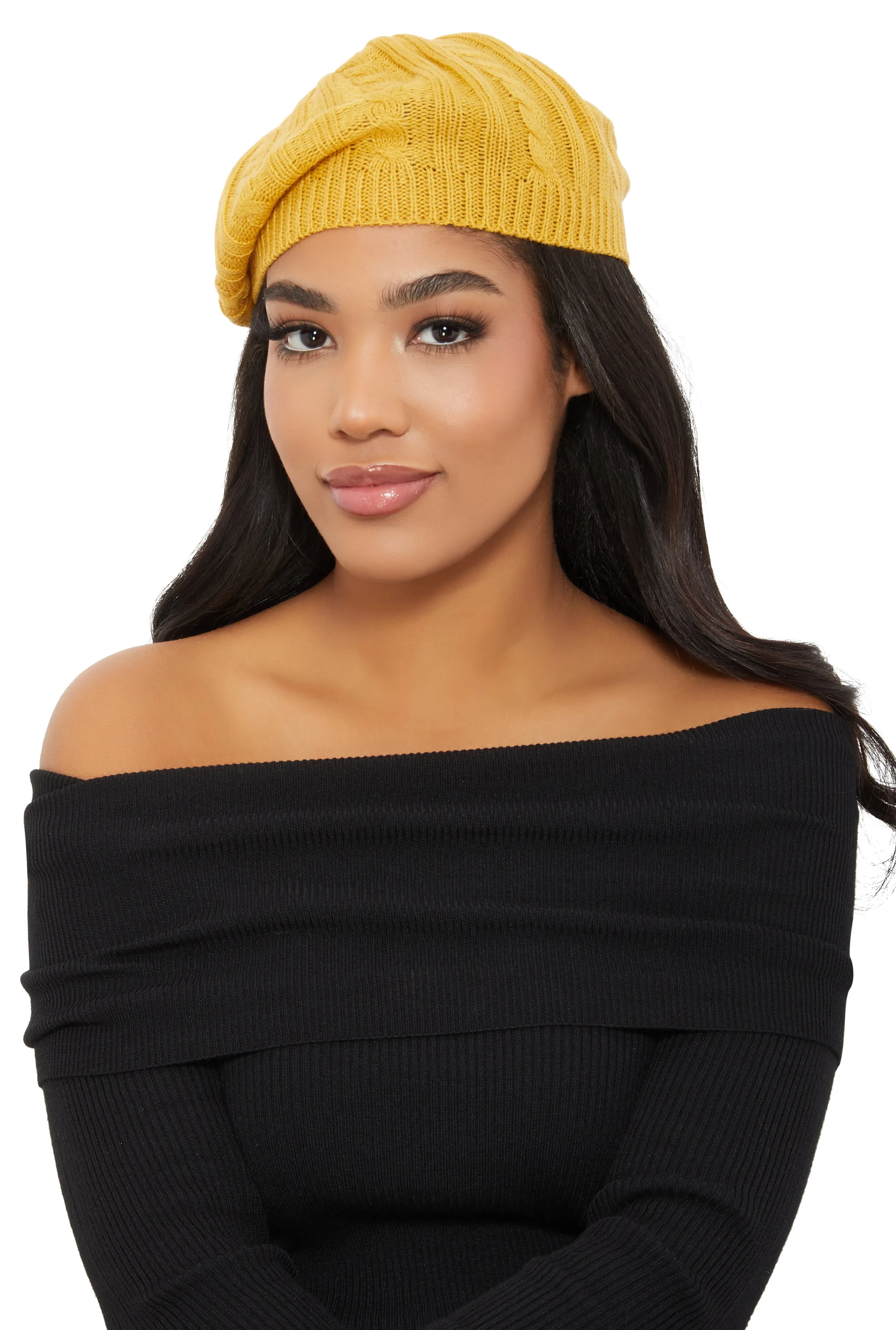 Cable Knit Beret sold by Rainbow